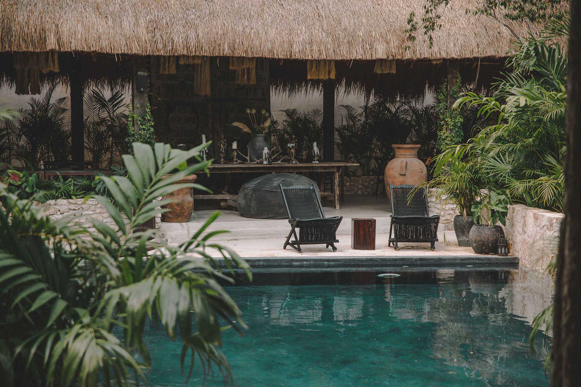 Hotel Bardo Tulum — family suite with plunge pool in jungle setting