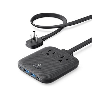 Anker travel power strip with 2 AC outlets and USB ports