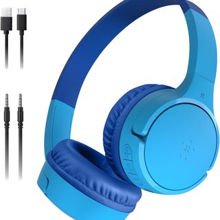 Belkin SoundForm Mini wireless Bluetooth kids headphones in blue