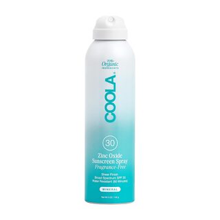Coola Mineral SPF 30 zinc oxide sunscreen spray fragrance-free